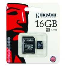 Kingston 16 GB Micro SDHC Kart Class 4