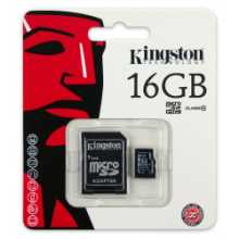 Kingston 16 GB Micro SDHC Kart Class 10