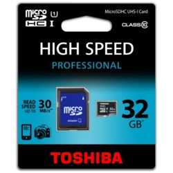Toshiba 32 GB Micro SD Kart (Class 10)