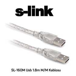 S-Link SL-160M USB UzatmaKablosu 1.8Mt Erkek/Erkek