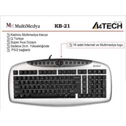 A4 Tech KB21 Klayve / Siyah / USB